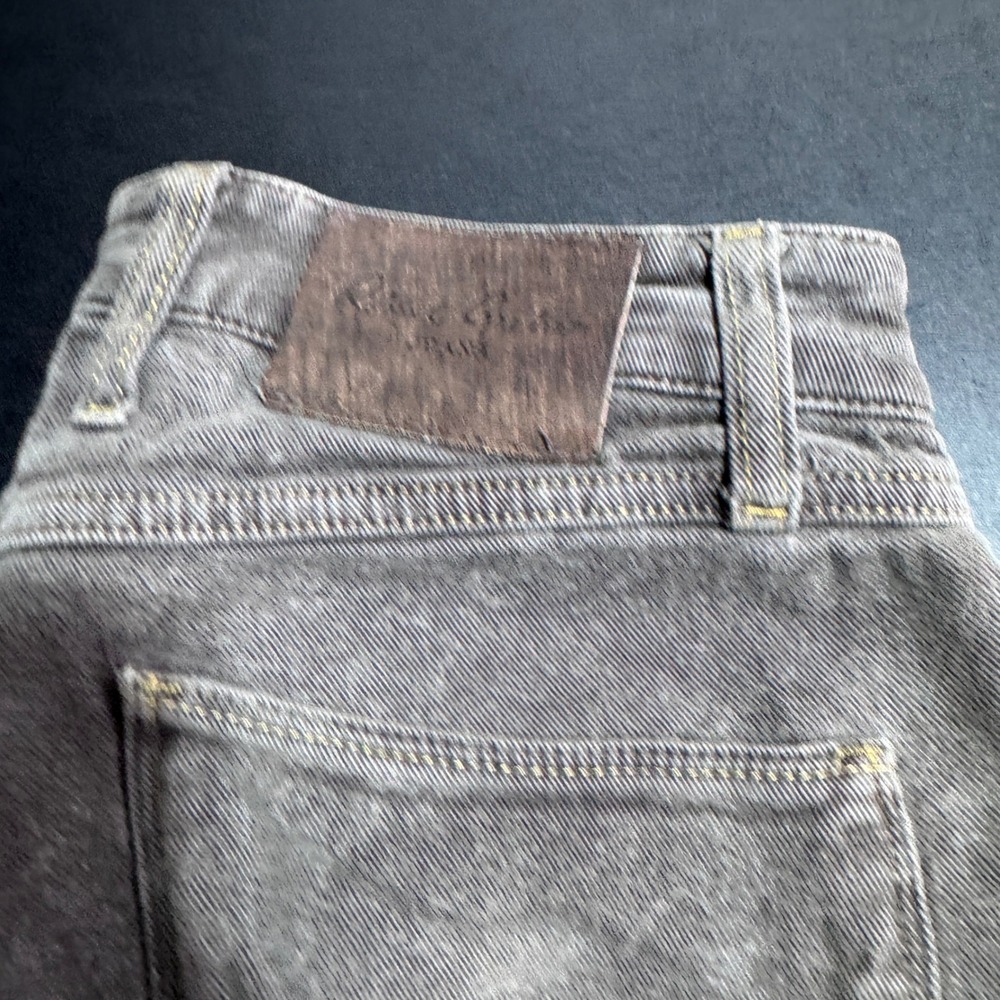Robert Graham Slim Jim Jeans Mens 30 Gray Solid Slim Fit Denim Pants - Picture 2 of 7